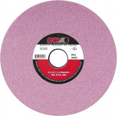 Camel Grinding Wheels - 8" Diam x 1-1/4" Hole x 1/2" Thick, K Hardness, 80 Grit Surface Grinding Wheel - Aluminum Oxide, Type 1, Fine Grade, Vitrified Bond, No Recess - Exact Industrial Supply
