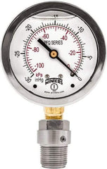 Winters - 2-1/2" Dial, 1/4 Thread, 0-600 Scale Range, Pressure Gauge - Bottom Connection Mount, Accurate to 1.5% of Scale - Exact Industrial Supply