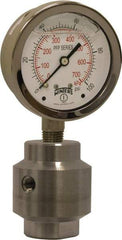 Winters - 2-1/2" Dial, 1/4 Thread, 0-2,000 Scale Range, Pressure Gauge - Bottom Connection Mount, Accurate to 1.5% of Scale - Exact Industrial Supply