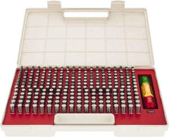 SPI - 250 Piece, 0.251-0.5 Inch Diameter Plug and Pin Gage Set - Plus 0.0002 Inch Tolerance, Class ZZ - Exact Industrial Supply