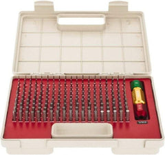 SPI - 190 Piece, 0.061-0.25 Inch Diameter Plug and Pin Gage Set - Minus 0.0002 Inch Tolerance, Class ZZ - Exact Industrial Supply