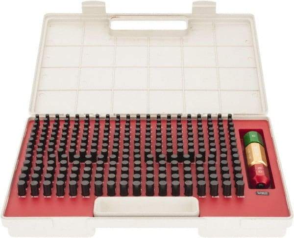 SPI - 250 Piece, 0.251-0.5 Inch Diameter Plug and Pin Gage Set - Minus 0.0002 Inch Tolerance, Class ZZ - Exact Industrial Supply
