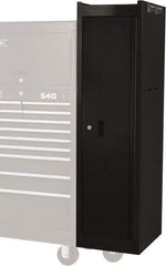 Proto - 4 Drawer Black Locker Cabinet - 15" Wide x 58" High x 18" Deep, Use with Heavy-Duty Key Drawer Liner - Exact Industrial Supply
