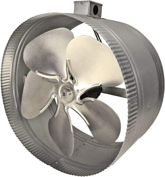 Suncourt - 14" Diam, 1.57 Amp, 120 Volt Duct Fan - 900 CFM, Single Speed - Exact Industrial Supply