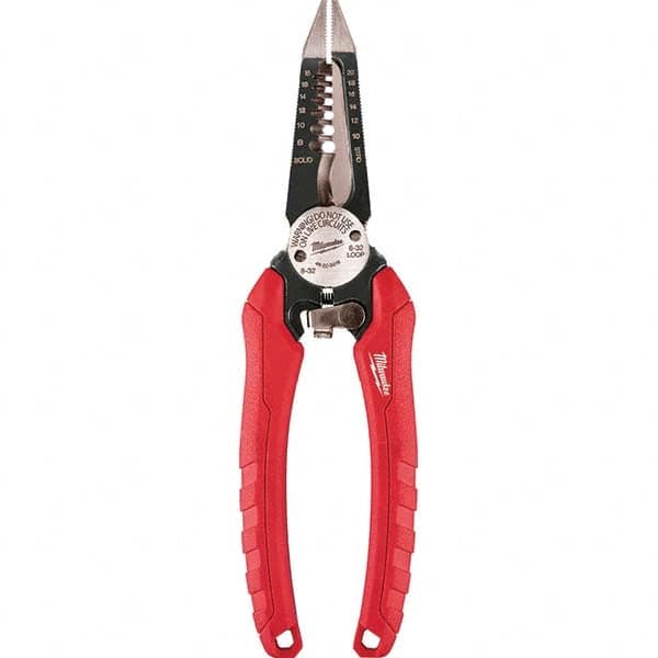 Milwaukee Tool - Wire & Cable Strippers Type: Wire Stripper/Cutter/Crimper Maximum Capacity: 18 AWG Solid, 20 AWG Stranded - Exact Industrial Supply