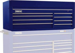 Proto - 8 Drawer Top Tool Chest - 66" Wide x 27" Deep x 27" High, Steel, Blue - Exact Industrial Supply