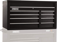 Proto - 8 Drawer Top Tool Chest - 50" Wide x 25-1/4" Deep x 27" High, Steel, Black - Exact Industrial Supply