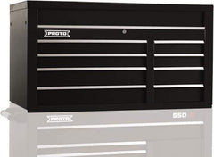 Proto - 8 Drawer Top Tool Chest - 50" Wide x 25-1/4" Deep x 27" High, Steel, Black - Exact Industrial Supply