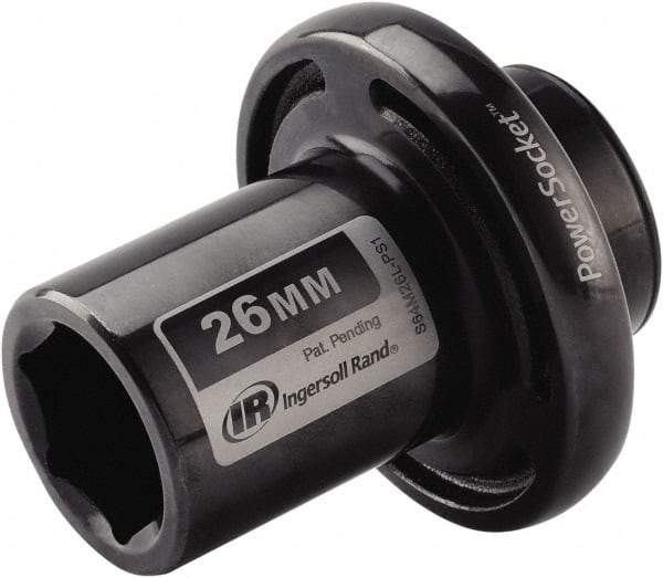 Ingersoll-Rand - 1/2" Drive 26mm Standard Impact Socket - 6 Points, 3-1/10" OAL - Exact Industrial Supply