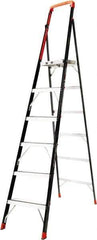 Little Giant Ladder - 6 Steps, 4' 3"' High, Type IAA Rating, Fiberglass Step Ladder - 375 Lb Load Capacity, 25" Base Width - Exact Industrial Supply