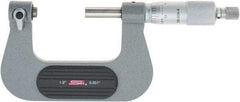 SPI - 1 to 2" Range, Mechanical Screw Thread Micrometer - Ratchet Stop Thimble, 0.001" Graduation, +/-0.0002" Accuracy - Exact Industrial Supply