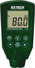 Extech - 0 to 80 mil LCD Coating Thickness Gage - For Use with Ferrous/Nonferrous Coatings - Exact Industrial Supply