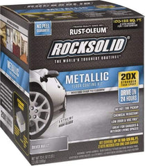 Rust-Oleum - 70 oz Gloss Silver Floor Coating - Low Odor - Exact Industrial Supply