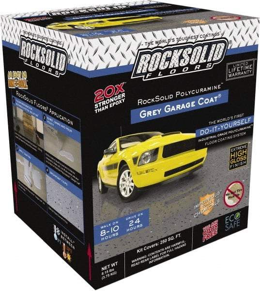 Rust-Oleum - 76 oz Gloss Gray Floor Coating - Low Odor - Exact Industrial Supply