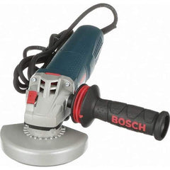 Bosch - 5" Wheel Diam, 11,500 RPM, Corded Angle & Disc Grinder - 5/8-11 Spindle, 120 Volts, 13 Amps - Exact Industrial Supply