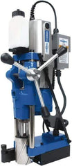 Hougen - 3/4" Chuck, 4" Travel, Portable Magnetic Drill Press - 70, 120, 200 & 332 RPM, 13 Amps, 1553 Watts, 115 Volts, 2' Cord Length - Exact Industrial Supply
