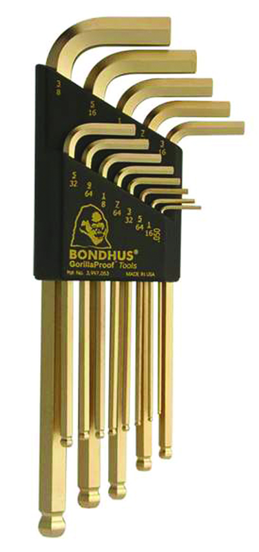 15PC BALL END L-WRENCH SET - Exact Industrial Supply