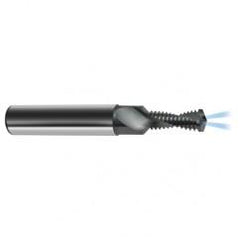 M6 x 0.75 2FL Carbide 2XD Drill/Thread Mill-Coolant Thru-TiCN - Exact Industrial Supply