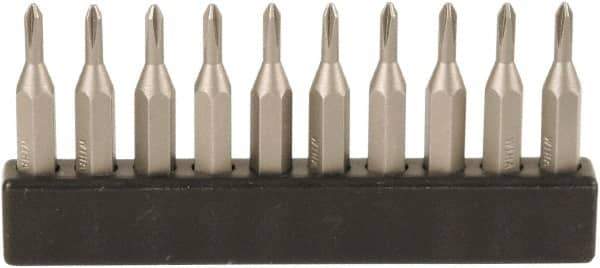 Wiha - #0, Phillips Screwdriver Bit - 28mm OAL - Exact Industrial Supply