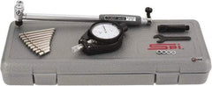 SPI - 11 Anvil, 2 to 6" Dial Bore Gage - 0.0005" Graduation, 6" Gage Depth, Accurate to 0.00065", Carbide Ball - Exact Industrial Supply