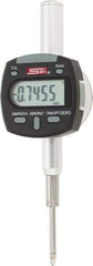SPI - 0 to 1/2" Range, 0.0005" Graduation, Electronic Drop Indicator - Flat & Lug Back, Accurate to 0.0008", Inch & Metric System, Digital Display - Exact Industrial Supply