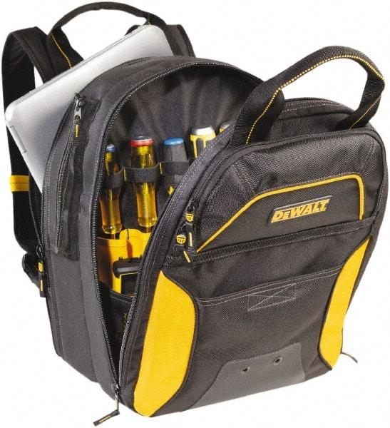 DeWALT - 33 Pocket Backpack Tool Bag - 15" Wide x 11" Deep x 21-1/2" High - Exact Industrial Supply