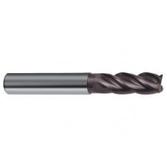 8mm Dia. - 63mm OAL - 4 FL Variable Helix Nano-A Carbide End Mill - Exact Industrial Supply