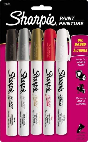 Dymo - Assorted Colors Oil Based Paint Marker - Medium Tip - Exact Industrial Supply