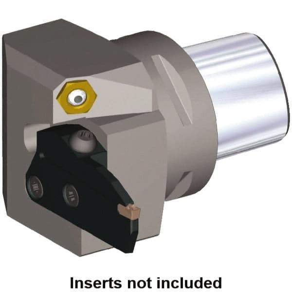 Kennametal - System Size PSC80, Right Hand Cut, 58mm Max Depth of Cut, 40.5mm Max Width of Cut, Modular Cutoff Cutting Unit Head - Beyond Evolution Blades Insert Style, 2.283" Head Length, 1.594" Center to Cutting Edge, Series Beyond Evolution - Exact Industrial Supply