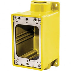Hubbell Wiring Device-Kellems - Electrical Outlet Boxes & Switch Boxes Enclosure Type: Device Box Enclosure Shape: Rectangle - Exact Industrial Supply