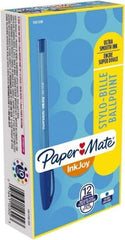 Paper Mate - 1mm Ball Point Ball Point Pen - Blue - Exact Industrial Supply