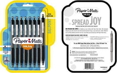 Paper Mate - 1mm Ball Point Retractable Ball Point Pen - Black - Exact Industrial Supply