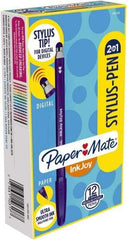 Paper Mate - 1mm Ball Point Ball Point Pen with Stylus - Assorted Colors - Exact Industrial Supply