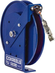 CoxReels - 5/32 Inch x 100 Ft. Stranded Cable Grounding Reel - Hand Crank Reel, Galvanized Steel Cable - Exact Industrial Supply