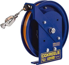 CoxReels - 5/32 Inch x 35 Ft. Stranded Cable Grounding Reel - Spring Driven Reel, Stainless Steel Cable - Exact Industrial Supply