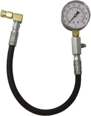 Lang - 1.38' Hose Length, 2,000 Max psi, Mechanical Automotive Diesel Compression Tester - 2 Lb Graduation - Exact Industrial Supply