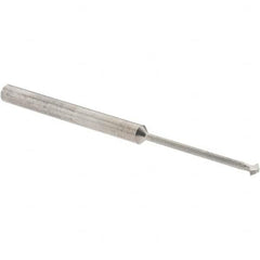 Accupro - 3/32° 3/32" Cut Diam, 0.047" Cut Width, 1/8" Shank, Solid Carbide Double-Angle Cutter - Exact Industrial Supply