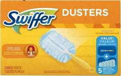 Swiffer - 6" Long Fiber Duster - 13" OAL, Light Blue - Exact Industrial Supply