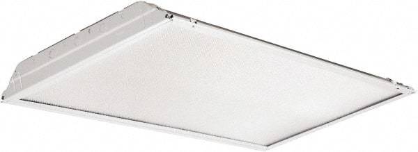 Lithonia Lighting - 0 Lamps, 39 Watts, 2' x 4', LED Lamp Troffer - 120/277 Volt, Dimmable, Acrylic Diffuser, Steel Troffer - Exact Industrial Supply
