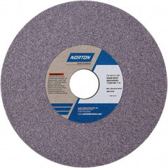 Norton - 8" Diam x 1-1/4" Hole x 1/2" Thick, I Hardness, 46 Grit Surface Grinding Wheel - Aluminum Oxide, Type 1, Coarse Grade, Vitrified Bond - Exact Industrial Supply