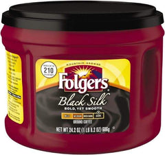 Folgers - Coffee, Black Silk, 24.2 oz Canister, 6/Carton - Exact Industrial Supply