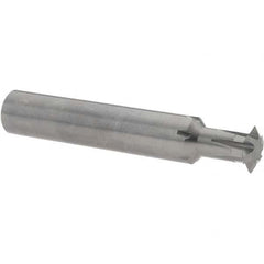 Accupro - 1/2° 1/2" Cut Diam, 0.109" Cut Width, 1/2" Shank, Solid Carbide Double-Angle Cutter - Exact Industrial Supply