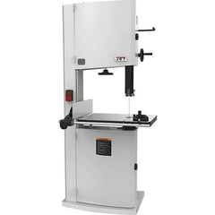 Jet - 20" Throat Capacity, Step Pulley Vertical Bandsaw - 2,530/4,850 SFPM, 3 hp, Single Phase - Exact Industrial Supply