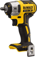 DeWALT - 3/8" Drive 20 Volt Mid-Handle Cordless Impact Wrench & Ratchet - 2,800 RPM, 0 to 3,200 BPM, 150 Ft/Lb Torque, Lithium-Ion Batteries Not Included - Exact Industrial Supply