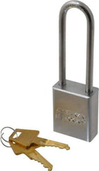 American Lock - 3" Shackle Clearance, Keyed Alike A5102 Padlock - 1/4" Shackle Diam, Steel - Exact Industrial Supply