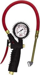 Milton - 0 to 230 psi Dial Dual Head Tire Pressure Gauge - 15' Hose Length - Exact Industrial Supply