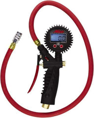 Milton - 0 to 255 psi Digital Kwik Grip Safety Tire Pressure Gauge - AAA Battery, 36' Hose Length - Exact Industrial Supply