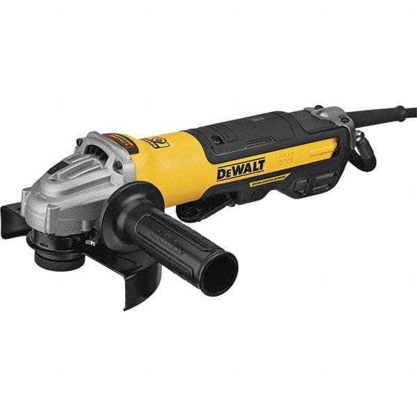 DeWALT - 5 & 6" Wheel Diam, 9,000 RPM, Corded Angle & Disc Grinder - 5/8-11 Spindle, 13 Amps - Exact Industrial Supply