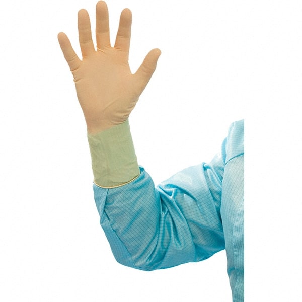 BioClean - Size 7.5, 6.69 mil, Cleanroom Grade, Powder Free Latex Disposable Gloves - Exact Industrial Supply