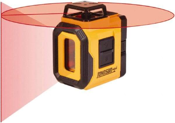 Johnson Level & Tool - 2 Beam 50' Max Range Self-Leveling Laser - Red Beam, 3/16" at 30' Accuracy - Exact Industrial Supply